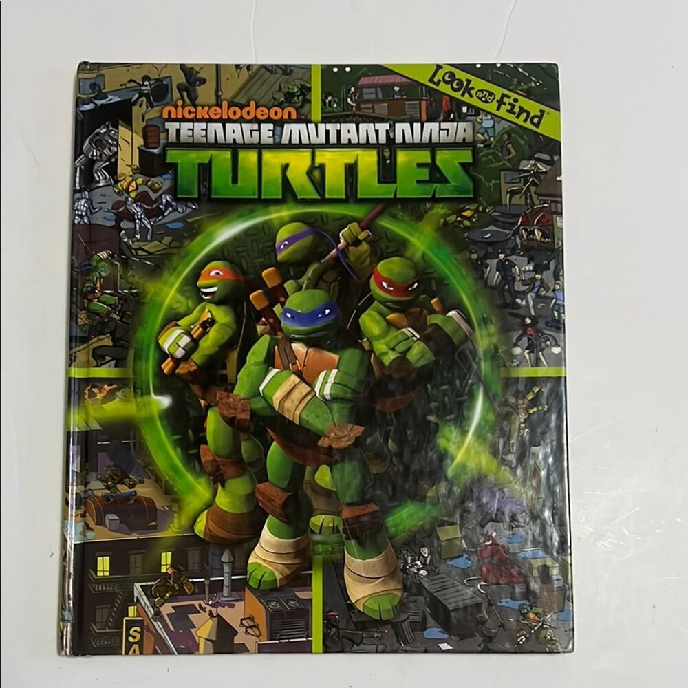 NICKELODEON TEENAGE MUTANT NINGA TURTLES LOOK & FIND‎ LARGE HARDCOVER BOOK